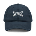 Savage Distressed Dad Hat — Embroidered Vintage Baseball Cap Printify