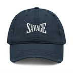 Savage Distressed Dad Hat — Embroidered Vintage Baseball Cap Printify