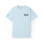 Savage Minimalist Graphic T-Shirt — Small Chest & Sleeve Logo Printify