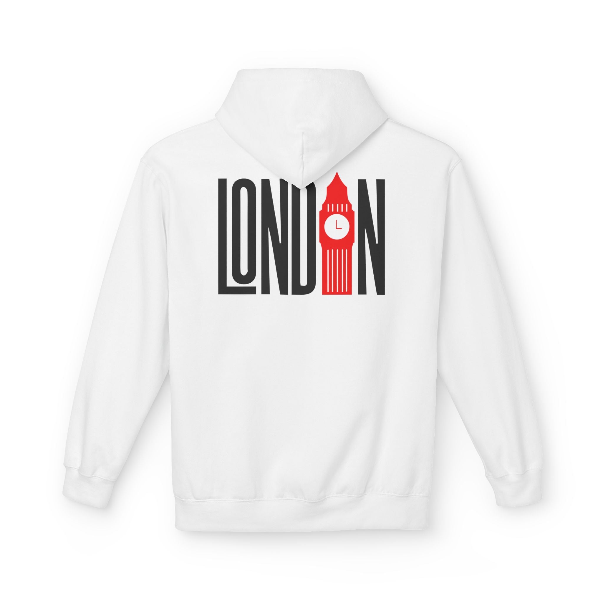 London Big Ben Graphic Hoodie — Retro Tourist Souvenir Sweatshirt Printify
