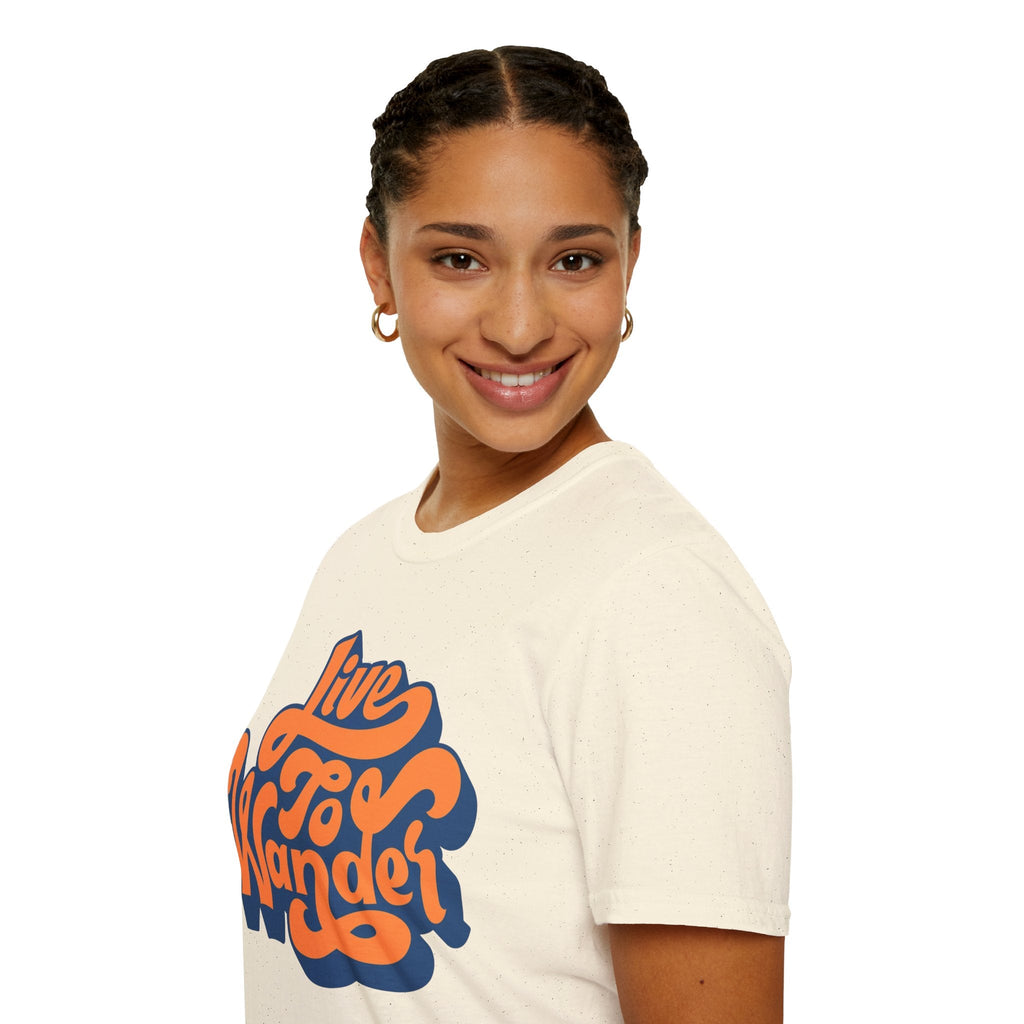 Live To Wander Graphic T-Shirt — Retro Travel Tee Printify