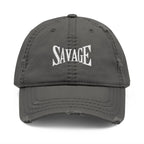 Savage Distressed Dad Hat — Embroidered Vintage Baseball Cap Printify