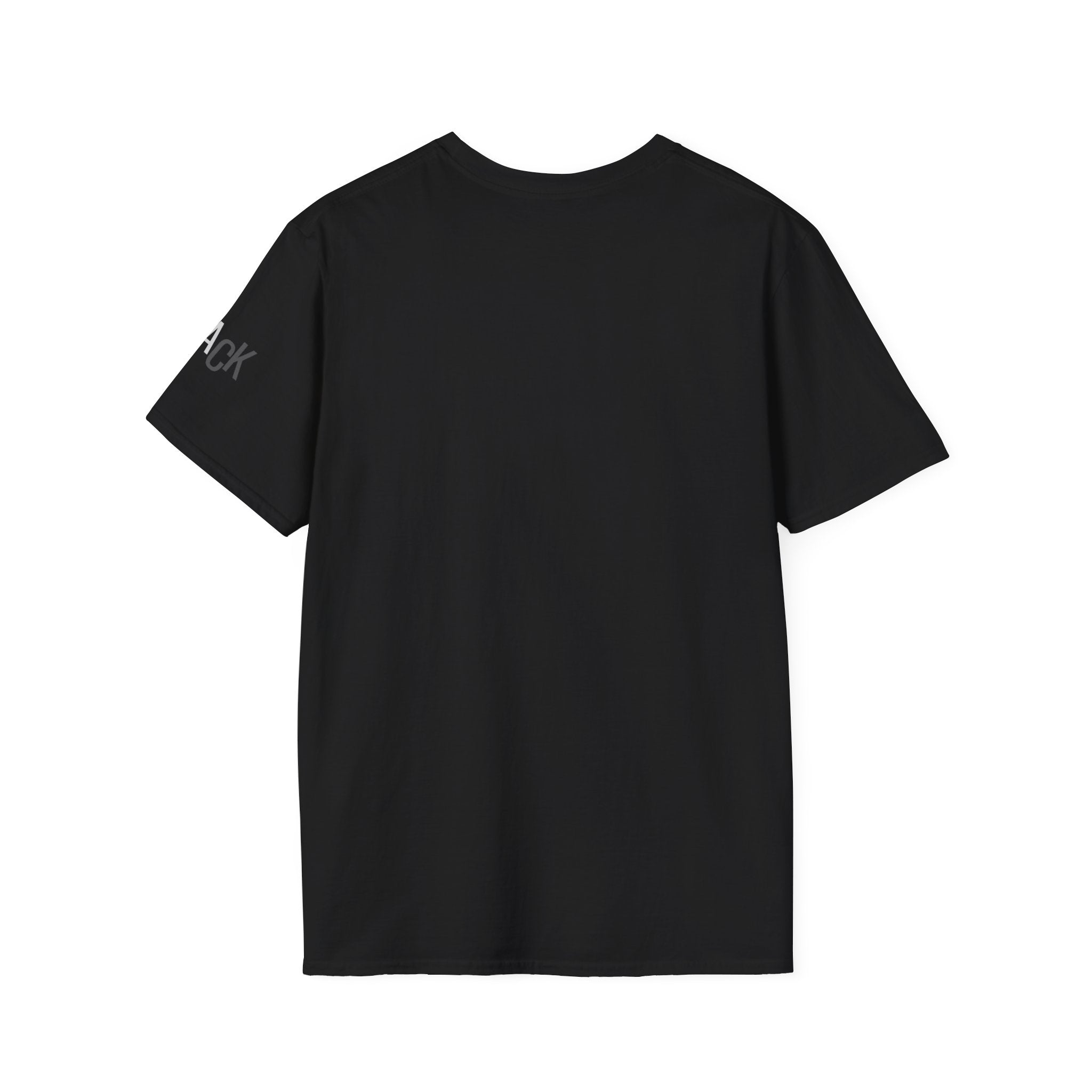 Black Typography T-Shirt — Bold 'BLACK' Graphic Tee Printify