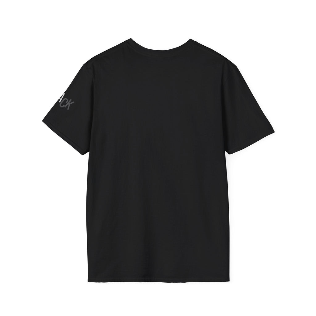 Black Typography T-Shirt — Bold 'BLACK' Graphic Tee Printify