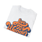 Live To Wander Graphic T-Shirt — Retro Travel Tee Printify