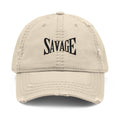 Savage Embroidered Distressed Dad Hat Printify