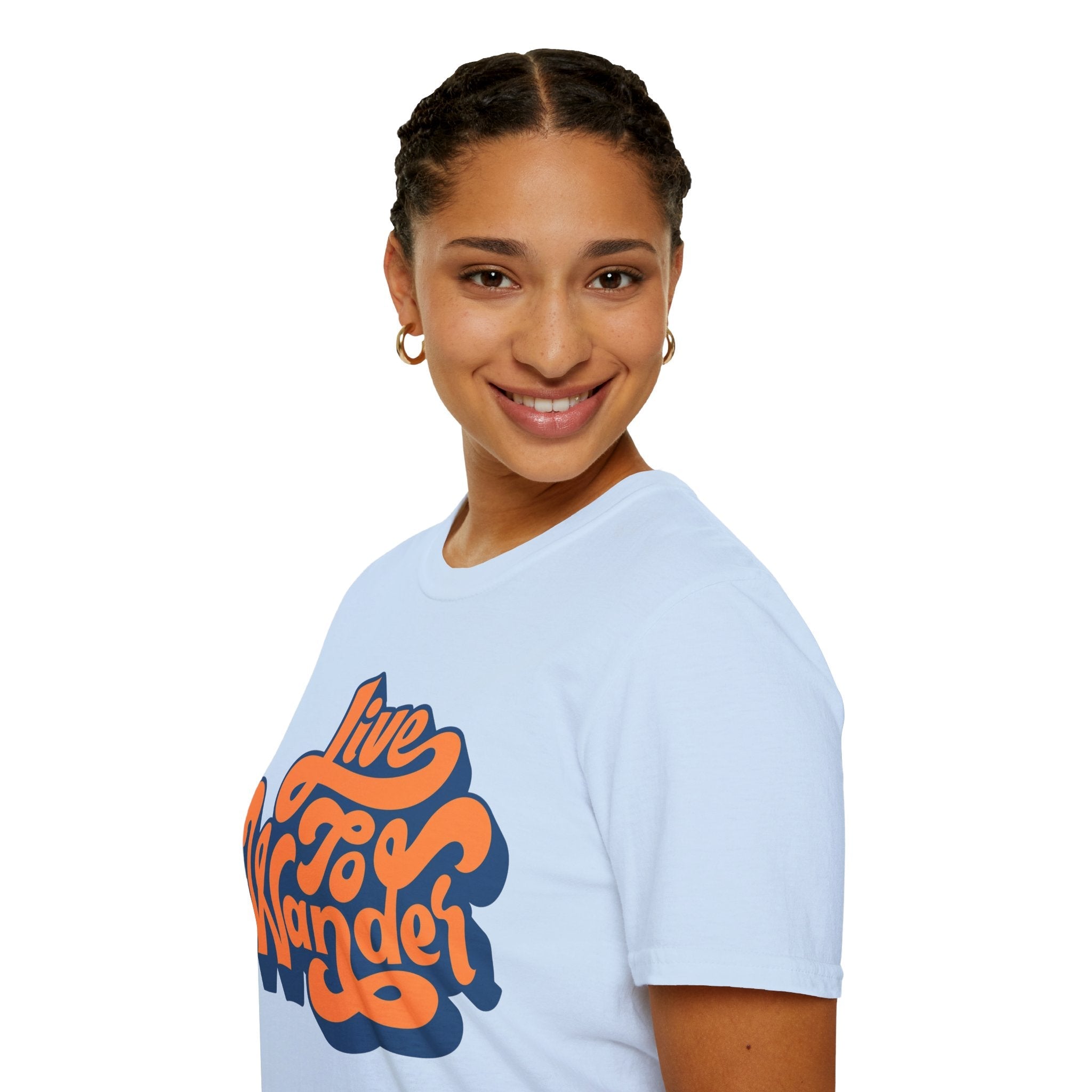 Live To Wander Graphic T-Shirt — Retro Travel Tee Printify