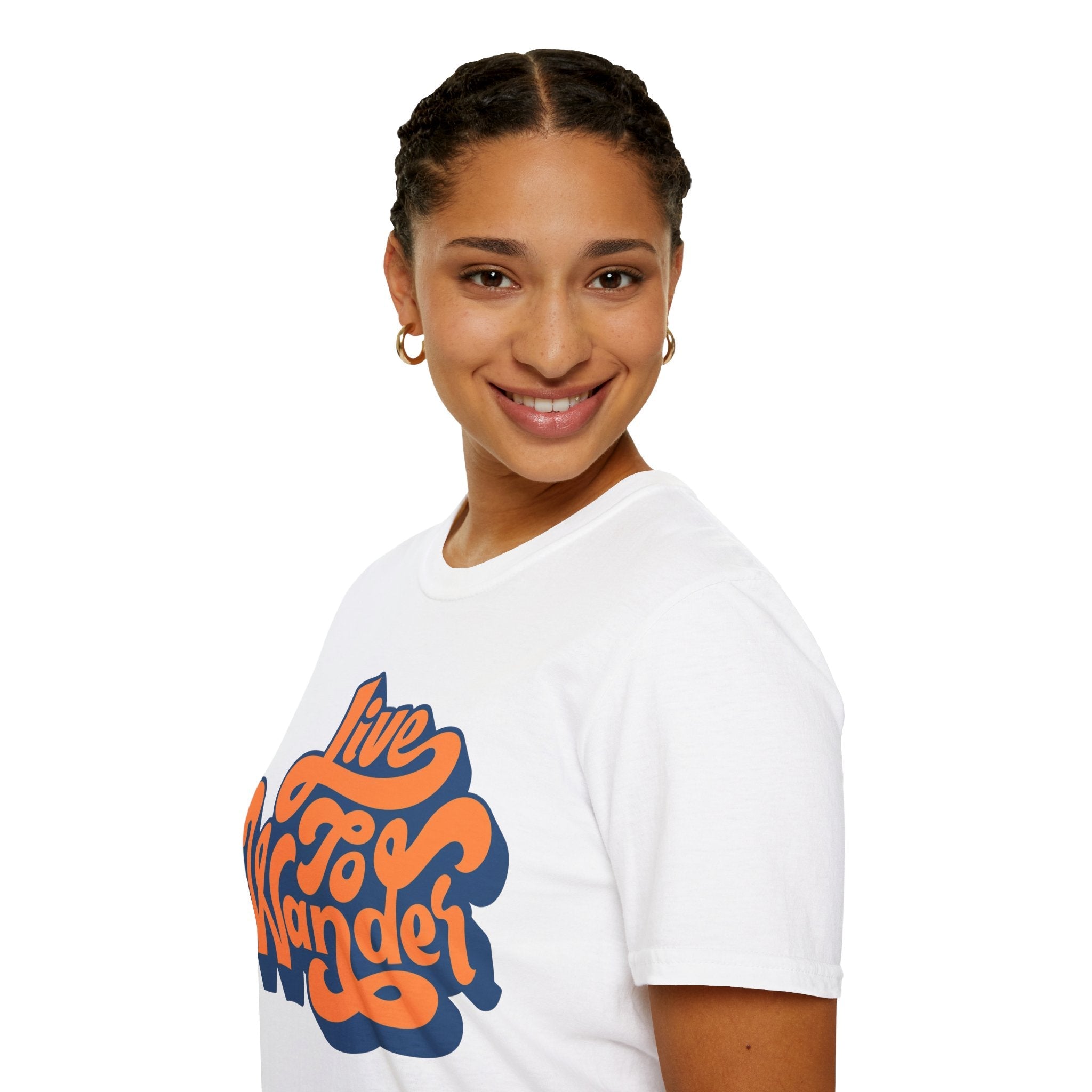 Live To Wander Graphic T-Shirt — Retro Travel Tee Printify