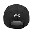 Savage Distressed Dad Hat — Embroidered Vintage Baseball Cap Printify