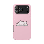 Iphone 17 Cover - Cute Peekaboo Cat Tough Phone Case