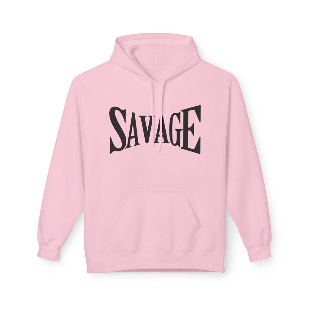 Savage Graphic Hoodie — Bold Retro Lettering Pullover Printify