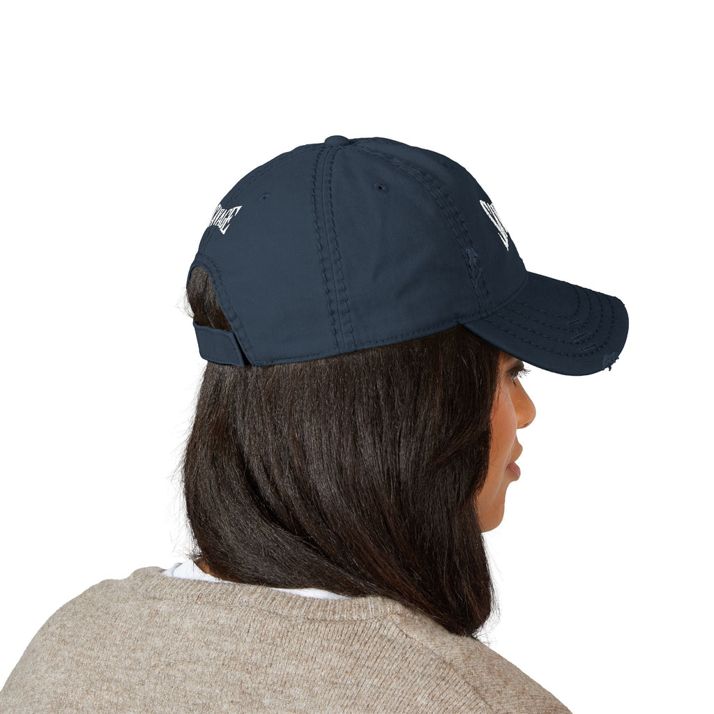 Savage Distressed Dad Hat — Embroidered Vintage Baseball Cap Printify