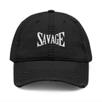 Savage Distressed Dad Hat — Embroidered Vintage Baseball Cap Printify