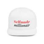 Snapback Hat — "Selfmade Millionair" Embroidered Flat Bill Cap Printify