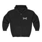 Savage Chest Zip Hoodie — Minimal Graphic Full-Zip Sweatshirt Printify