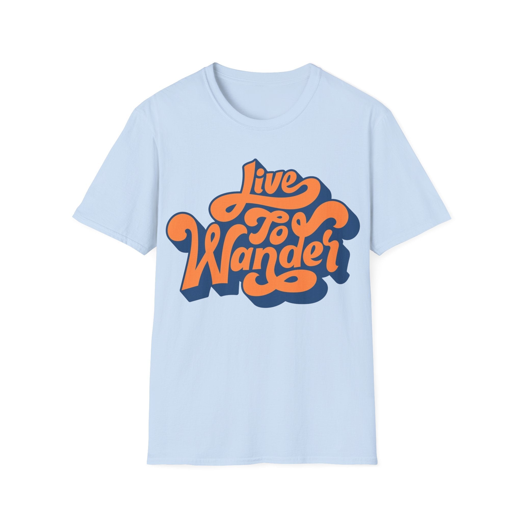 Live To Wander Graphic T-Shirt — Retro Travel Tee Printify