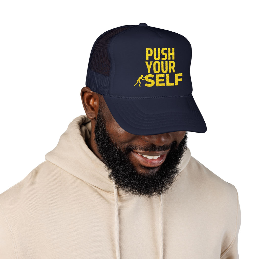 PUSH YOURSELF Streetwear Trucker Cap