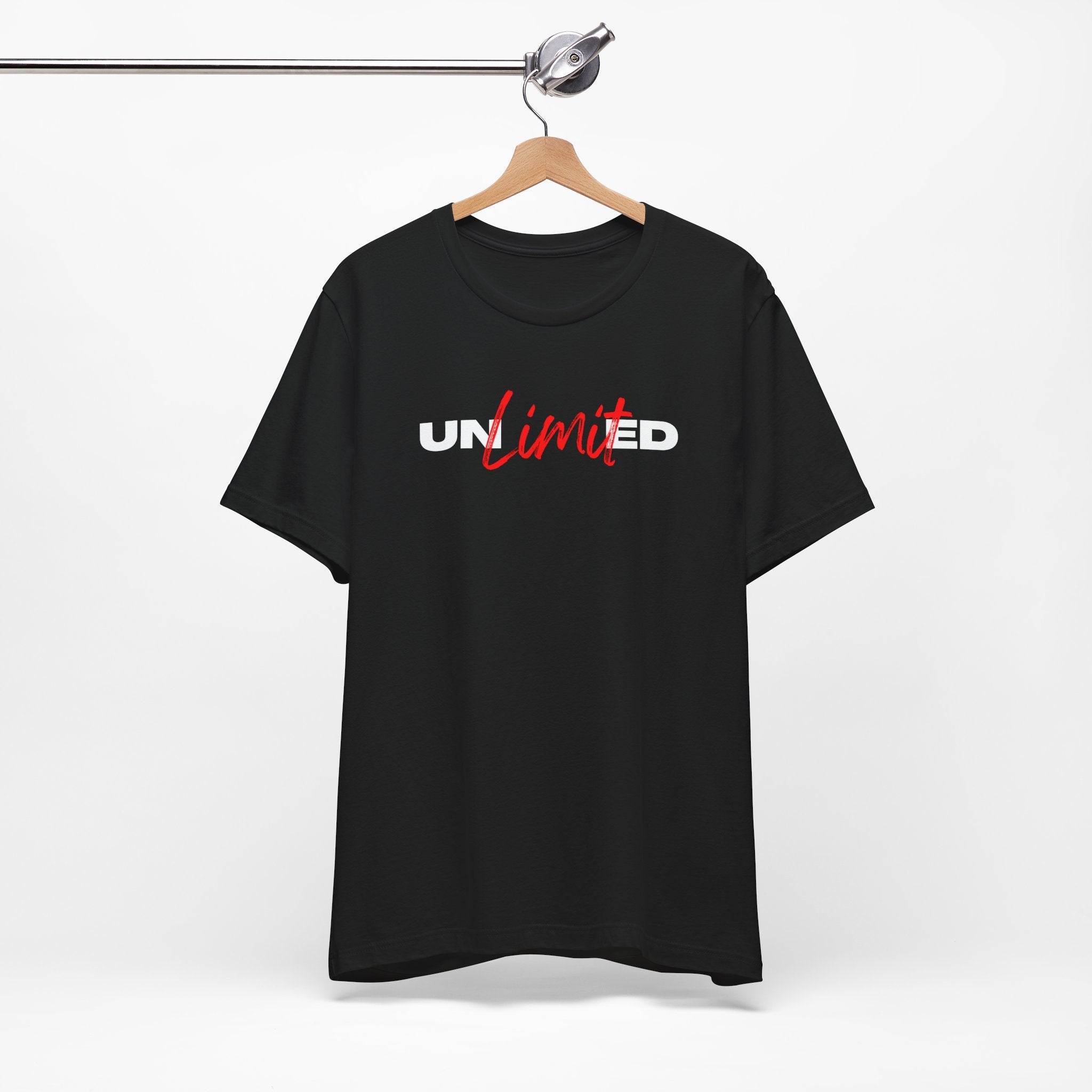 Unlimited Script Logo T‑Shirt – Minimal Motivational Graphic Tee Printify