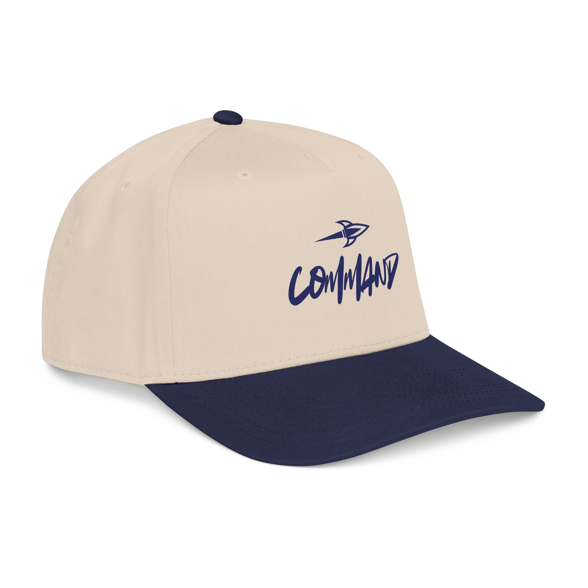 Command Script Mid-Profile Baseball Cap — Retro Logo Hat Printify