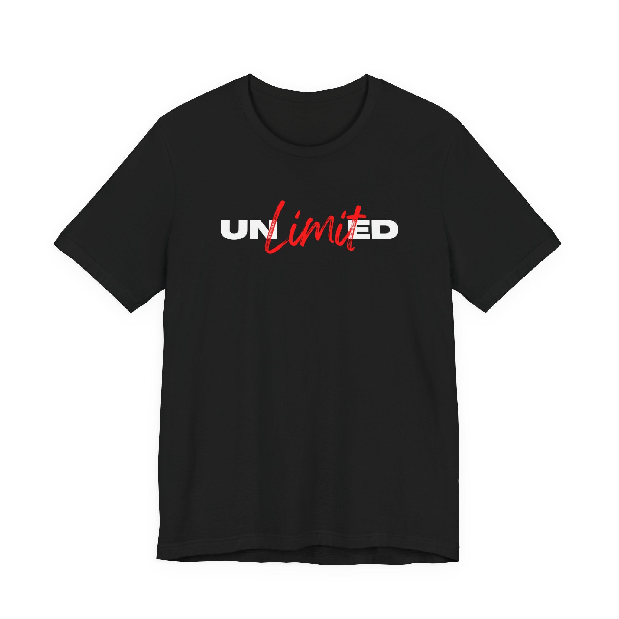 Unlimited Script Logo T‑Shirt – Minimal Motivational Graphic Tee Printify