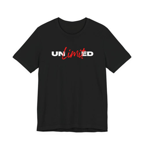 Unlimited Script Logo T‑Shirt – Minimal Motivational Graphic Tee Printify