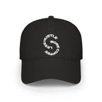 Hustle More, Coffee Less Baseball Cap — Low Profile Dad Hat Printify