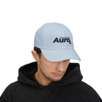 Limitless Aura Dad Cap — Classic White Embroidered Baseball Hat Printify