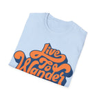 Live To Wander Graphic T-Shirt — Retro Travel Tee Printify