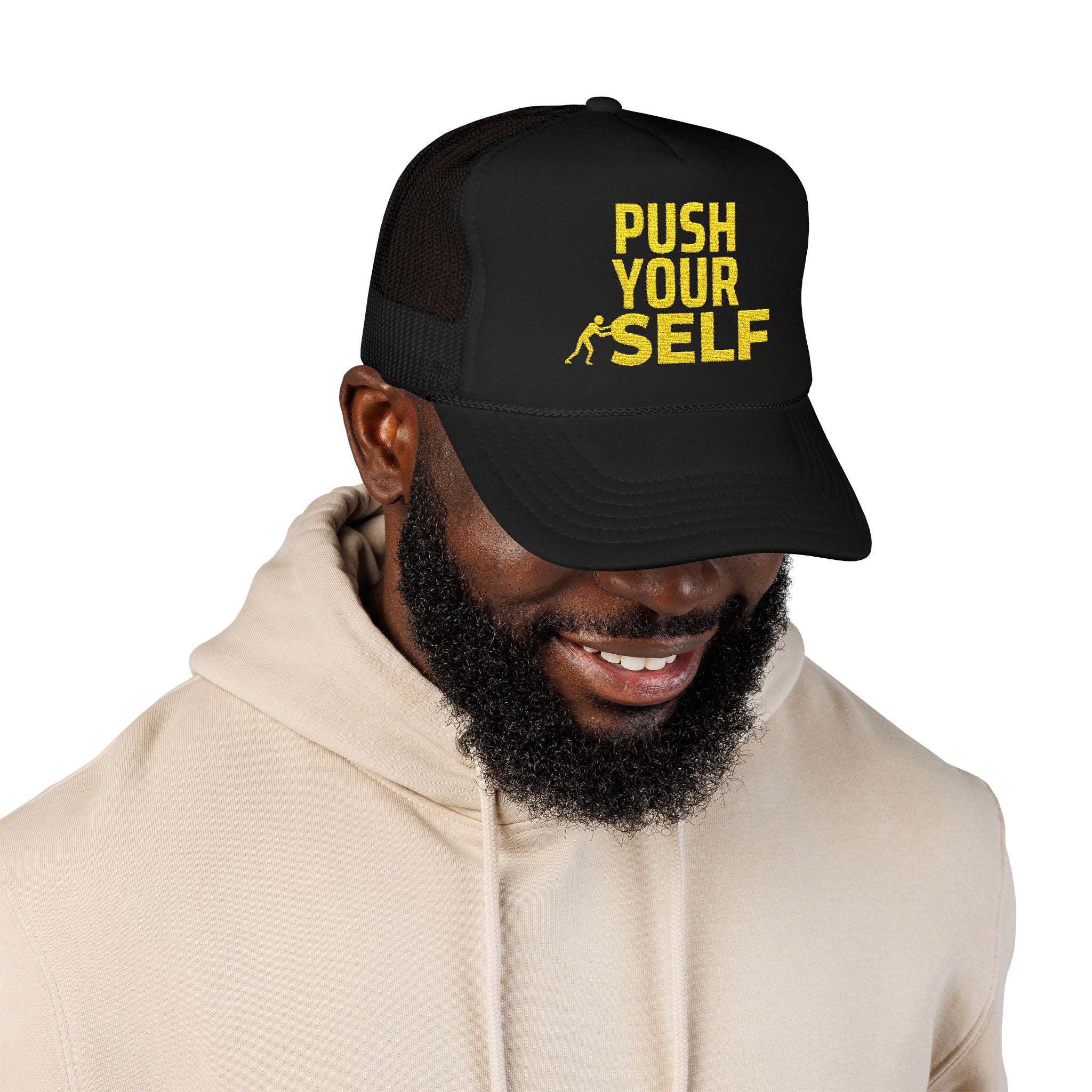 PUSH YOURSELF Streetwear Trucker Cap