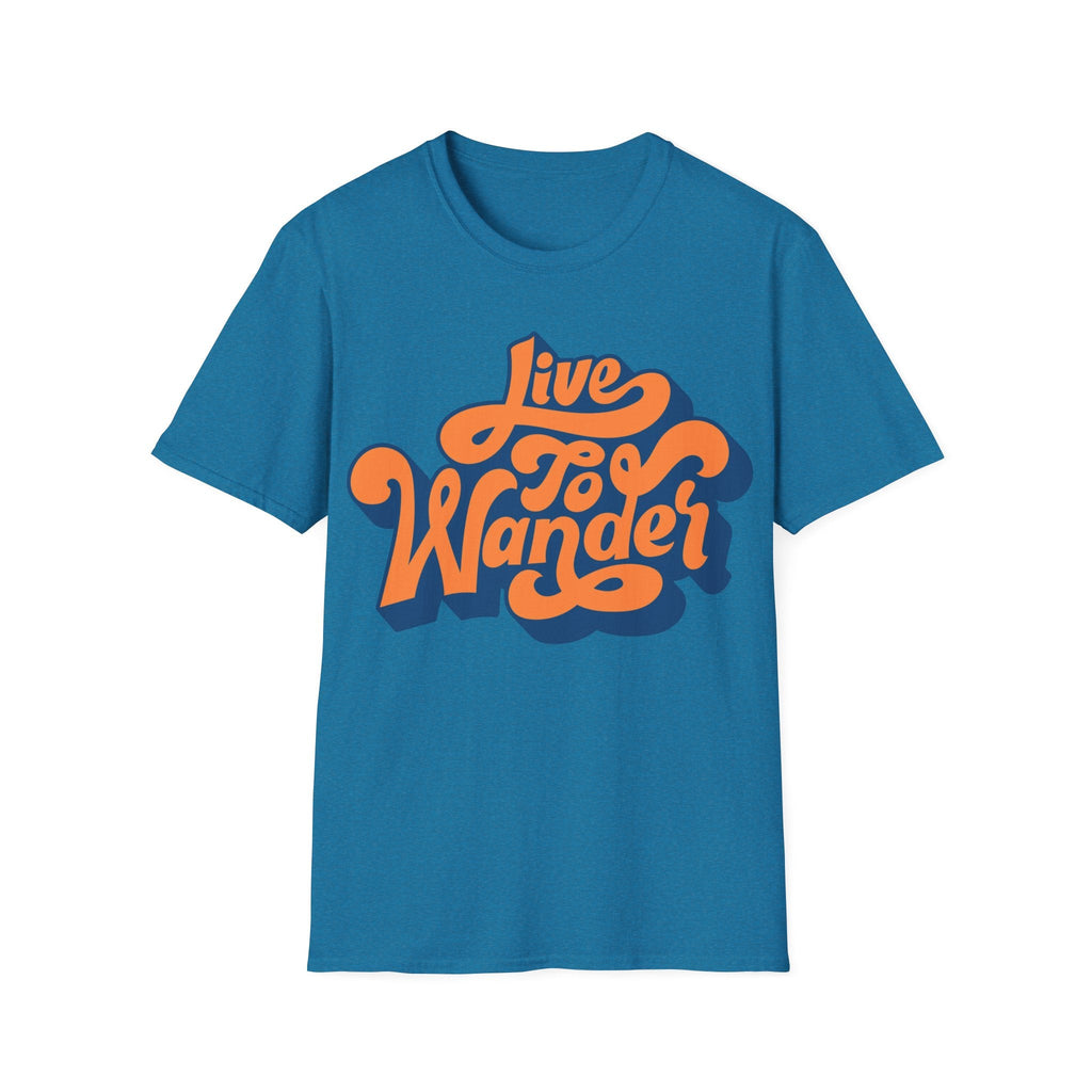 Live To Wander Graphic T-Shirt — Retro Travel Tee Printify