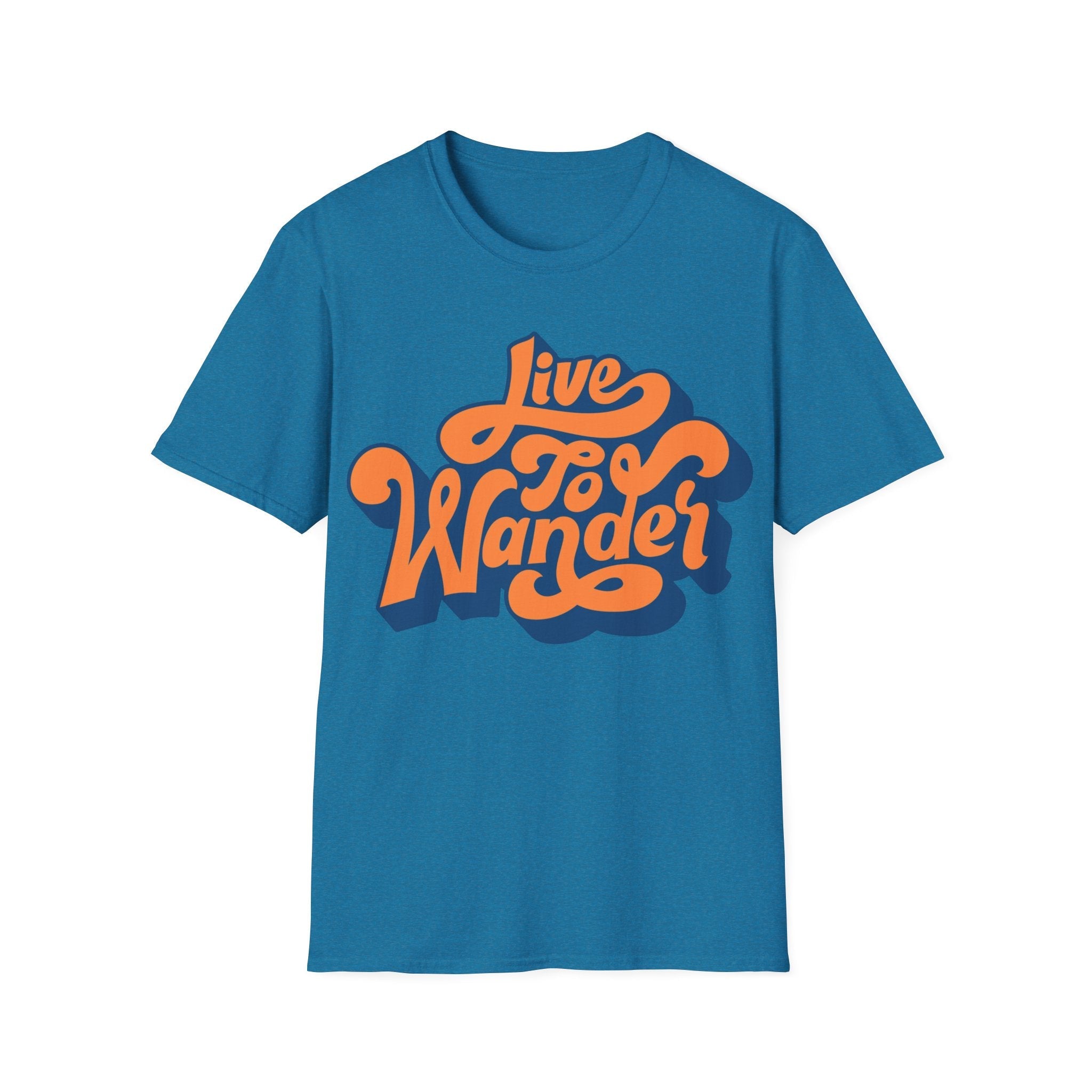 Live To Wander Graphic T-Shirt — Retro Travel Tee Printify