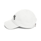 Limitless Aura Dad Cap — Classic White Embroidered Baseball Hat Printify