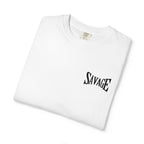 Savage Minimalist Graphic T-Shirt — Small Chest & Sleeve Logo Printify
