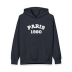 Paris 1980 Hoodie — Vintage Paris Pullover Sweatshirt