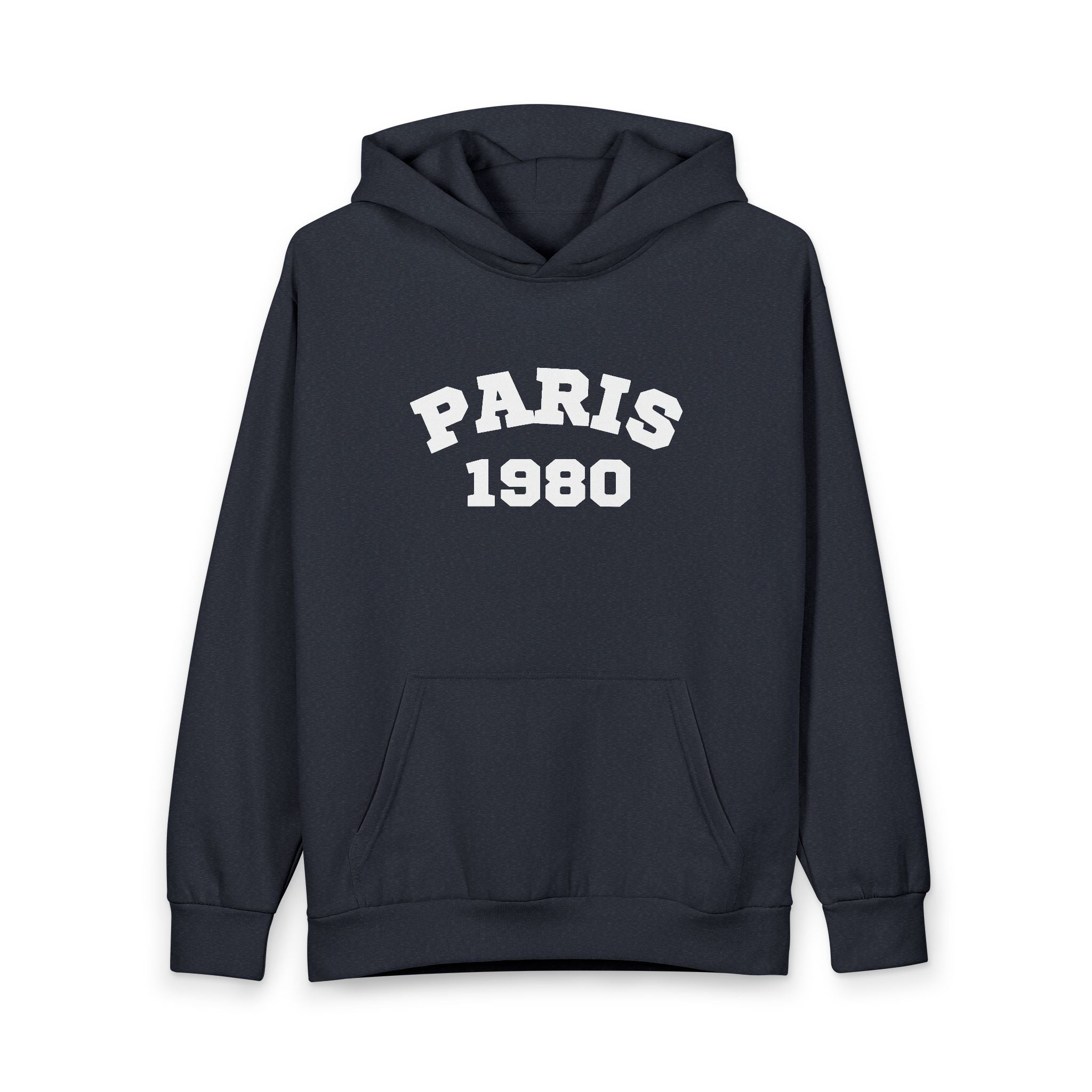 Paris 1980 Hoodie — Vintage Paris Pullover Sweatshirt