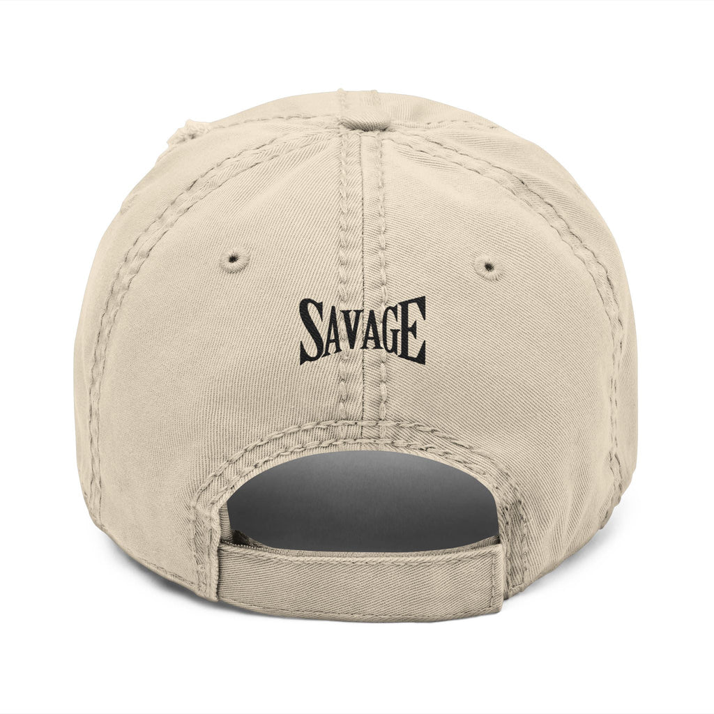 Savage Embroidered Distressed Dad Hat Printify