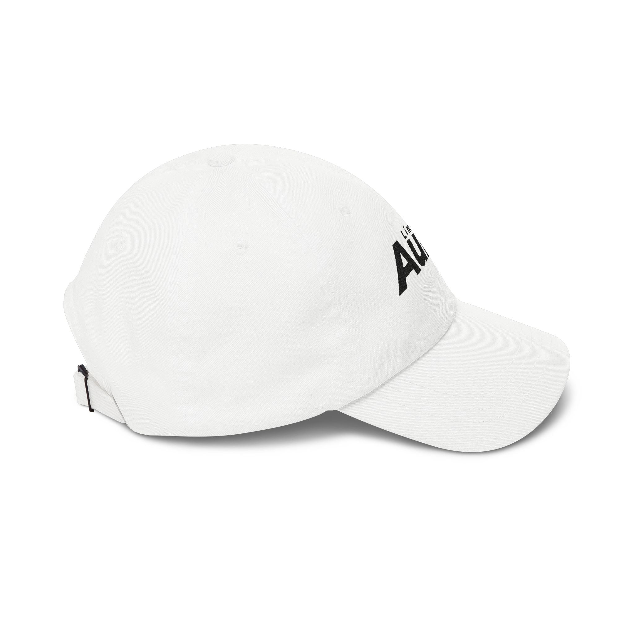 Limitless Aura Dad Cap — Classic White Embroidered Baseball Hat Printify
