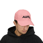 Limitless Aura Dad Cap — Classic White Embroidered Baseball Hat Printify