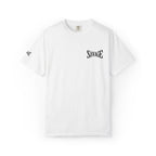 Savage Minimalist Graphic T-Shirt — Small Chest & Sleeve Logo Printify