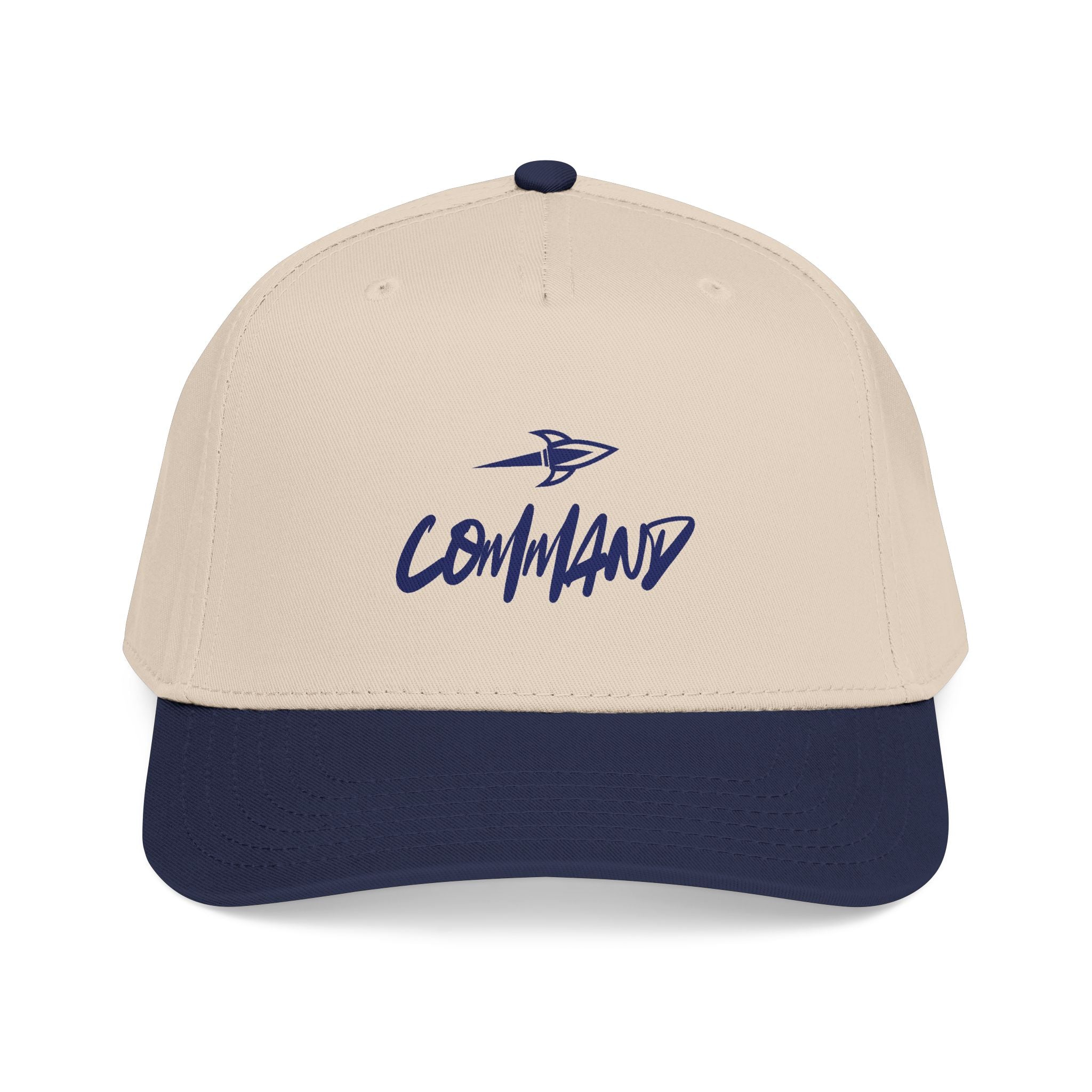 Command Script Mid-Profile Baseball Cap — Retro Logo Hat Printify