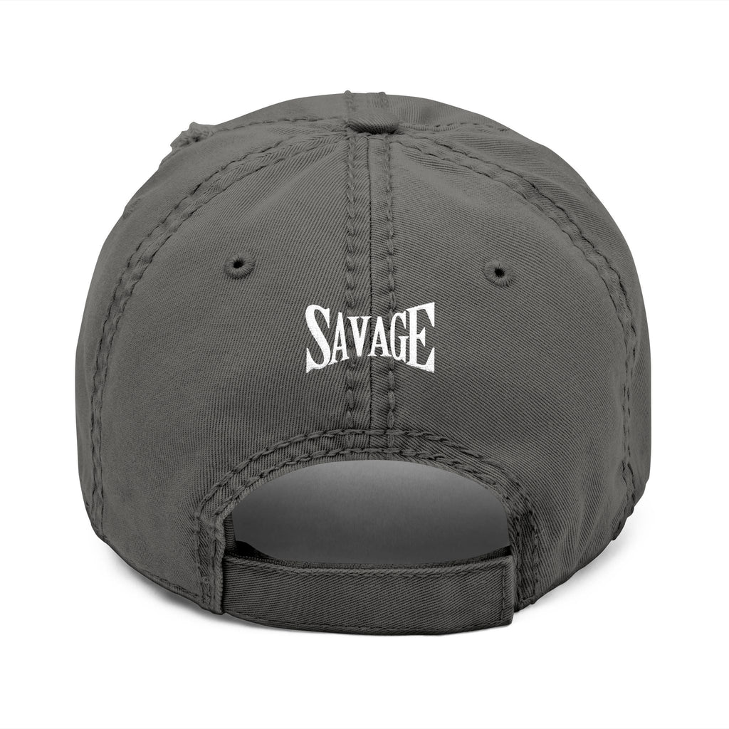 Savage Distressed Dad Hat — Embroidered Vintage Baseball Cap Printify