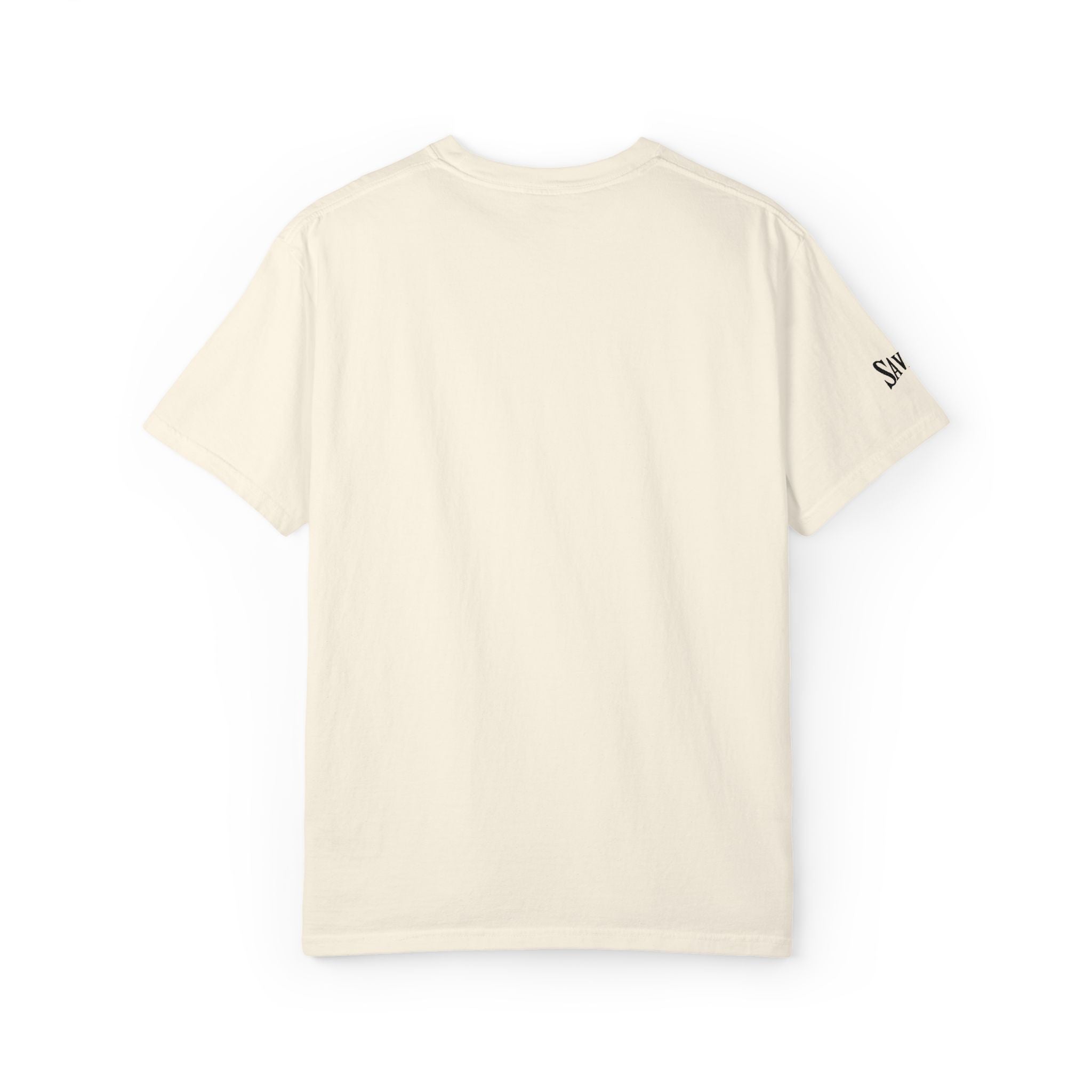 Savage Minimalist Graphic T-Shirt — Small Chest & Sleeve Logo Printify